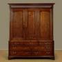 Large Oak Tack Cupboard c.1810