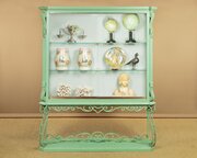 Large Painted Display Cabinet C.1950