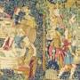 Large Printed Tapestry Panel of The Grape Harvest