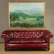 Large Scottish Landscape Painting By Ernest Hood