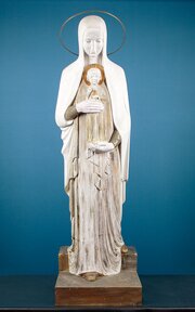 Large Sculpture Of Mary & The Infant Christ C.1960