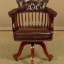 Leather Revolving Desk Chair c.1910