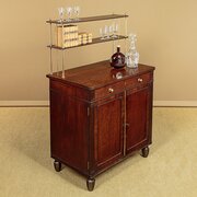 Mahogany Campaign Chiffonier Side Cabinet C.1860