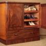 Mahogany Dwarf Linen Press c.1860