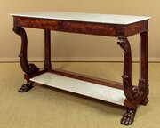 Mahogany & Marble Top Console Table C.1840