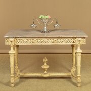 Marble Top Carved & Painted Centre Table C.1900