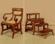 Metamorphic Library Steps & Armchair