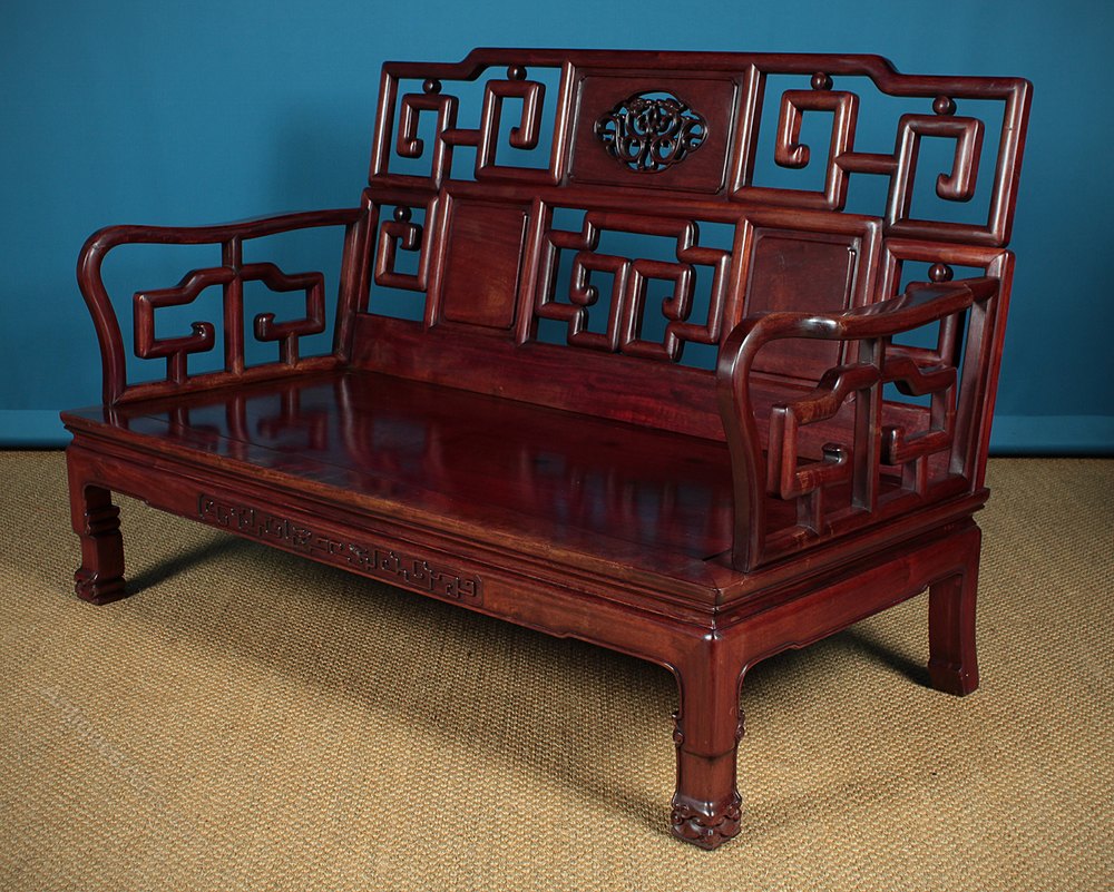 Antiques Atlas Mid 20th.c. Chinese Oriental Couch C.1950.