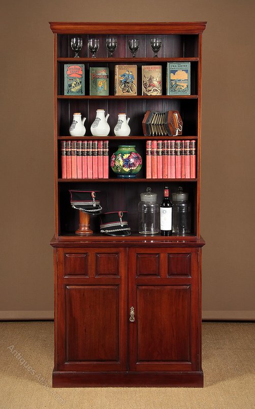 Narrow Edwardian Mahogany Bookshelves C.1905. Antiques Atlas