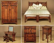 Oak Bedroom Suite By Rackstraw Of Worcester.