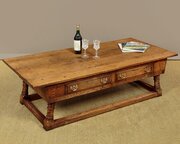 Oak Coffee Table With Drawers