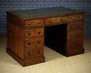 Oak Pedestal Desk C.1890.