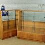 Oak Shop Display Cabinet c.1950