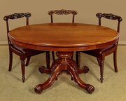 Oval Mahogany Pedestal Dining Table C.1850