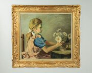 Painting Of A Girl Dated 1942