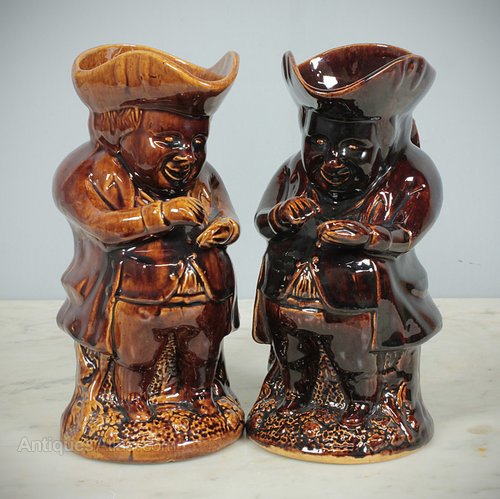 Antiques Atlas - Pair 19th.c. Toby Jugs