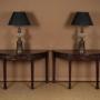 Pair of Adams Style Demi-Lune Side Tables c.1930