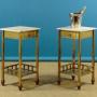 Pair of Art Deco Brass Side Tables c.1930