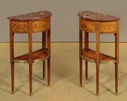 Pair Of Demi-Lune Bedside Tables C.1920