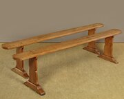 Pair Of French Cherrywood Benches C.1880