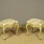 Pair of French Painted Bedroom Stools c.1930