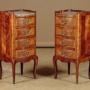 Pair of Small Parquetry Bedside Cabinets c.1930