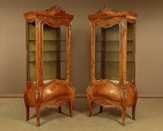 Pair Of Louis XV Style Display Cabinets C.1960