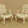 Pair of Louis XV Style Open Armchairs
