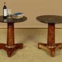 Pair of Marble Top Gueridon Side Tables c.1960