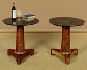 Pair Of Marble Top Gueridon Side Tables C.1960