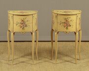 Pair Of Painted Side Tables C.1950