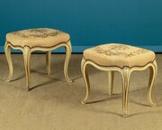 Pair Of Painted Stools C.1930