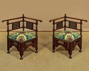 Pair Of Syrian Armchairs C.1920