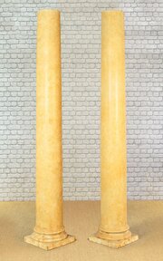 Pair Of Tall Painted Columns