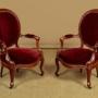 Pair of Walnut Armchairs c.1880