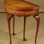 Queen Anne Walnut Fold-Over Games Table c.1930
