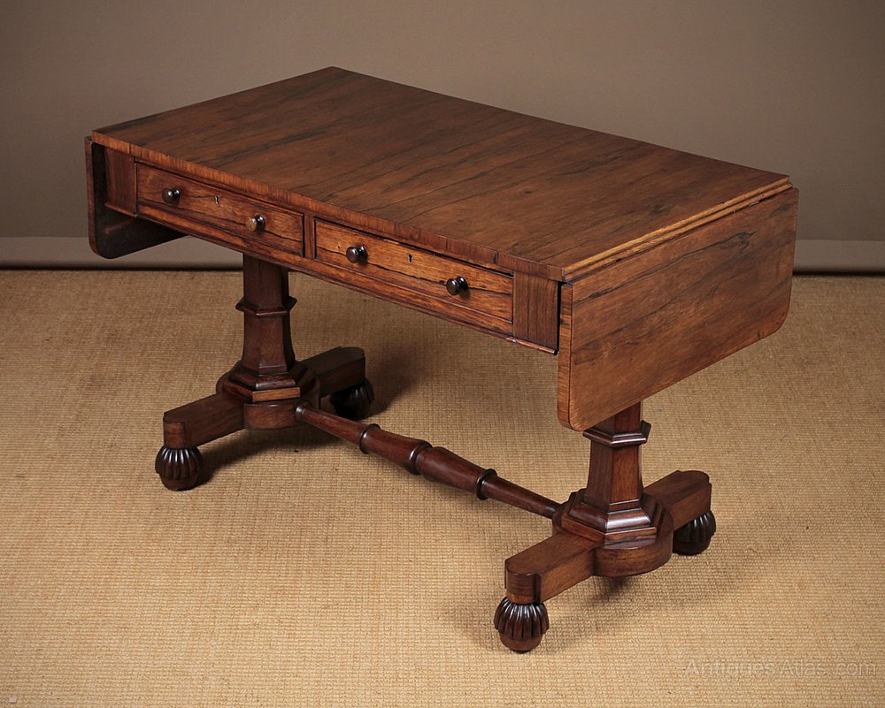 Regency Rosewood Sofa Table C 1820 Antiques Atlas