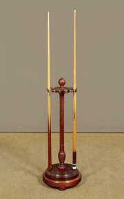 Revolving Mahogany Cue Stand C.1960