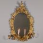 Rococo Gilded Girandole Mirror c.1870