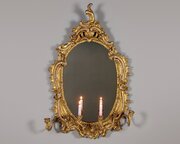 Rococo Gilded Girandole Mirror C.1870