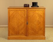 Satinwood Linen Press By Waring & Gillow C.1910