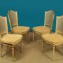 Set of Four Painted Dining Chairs c.1960