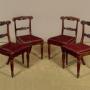 Set of Four Regency Rosewood Dining Chairs c.1820
