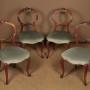 Set of Four Walnut Dining Chairs c.1860