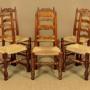 Set of Six Ladderback Dining Chairs c.1930