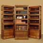 Set of Three Oak Stacking Office Bookcases c.1910