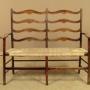 Shaker Style Ladderback Settle c.1950