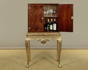 Small Cabinet On Silver Gilt Stand C.1930
