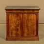 Small French Walnut Marble Top Side Cabinet c.1840