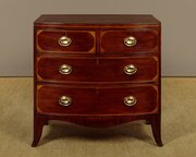 Small Inlaid Mahogany Chest Of Drawers C.1810